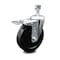 Service Caster 5 Inch Soft Rubber Wheel Swivel 1/2 Inch Stem Caster with Total Lock Brake SCC SCC-TSTTL20S514-SRS-121315 - alternate 1